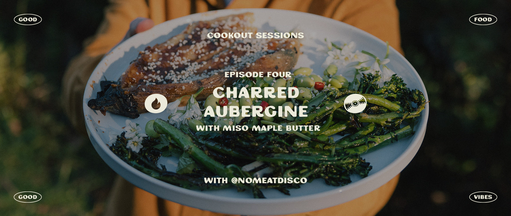 Charred Aubergine Recipe header