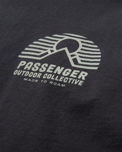 Elbio Relaxed Fit LS T-Shirt - Black - Flatlay