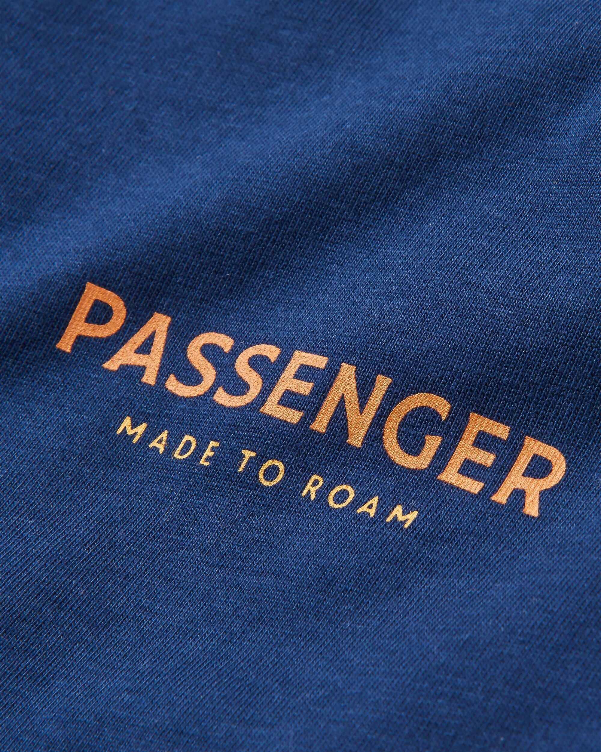Phoenix Organic Cotton T-Shirt - Rich Navy - Flatlay