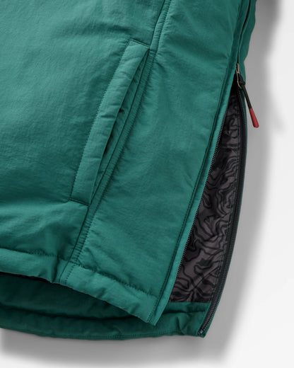 Oceanic Insulated Anorak - Faded Black/Deep Ocean - Flatlay