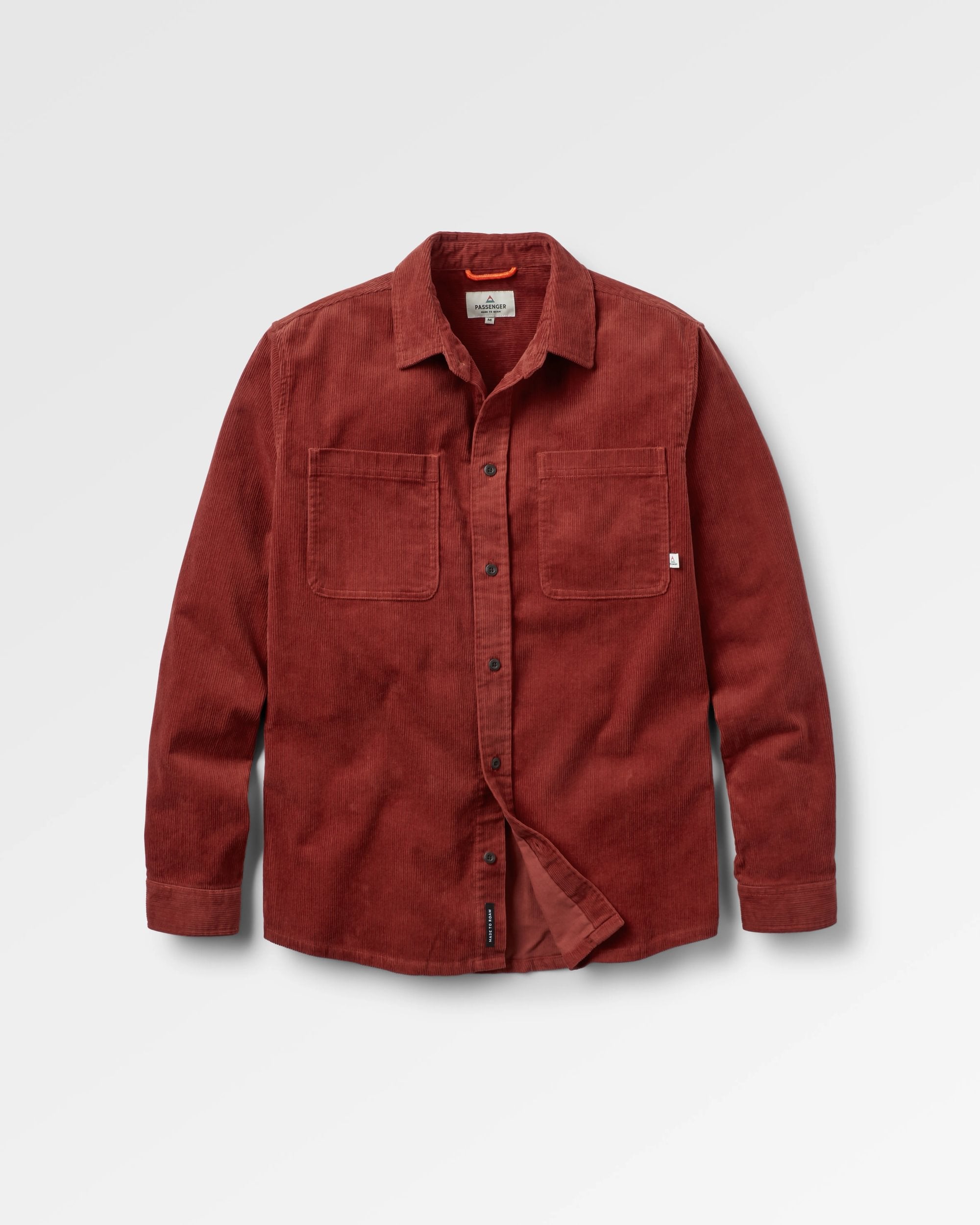 Backcountry Cord Shirt - Red Ochre - Flatlay