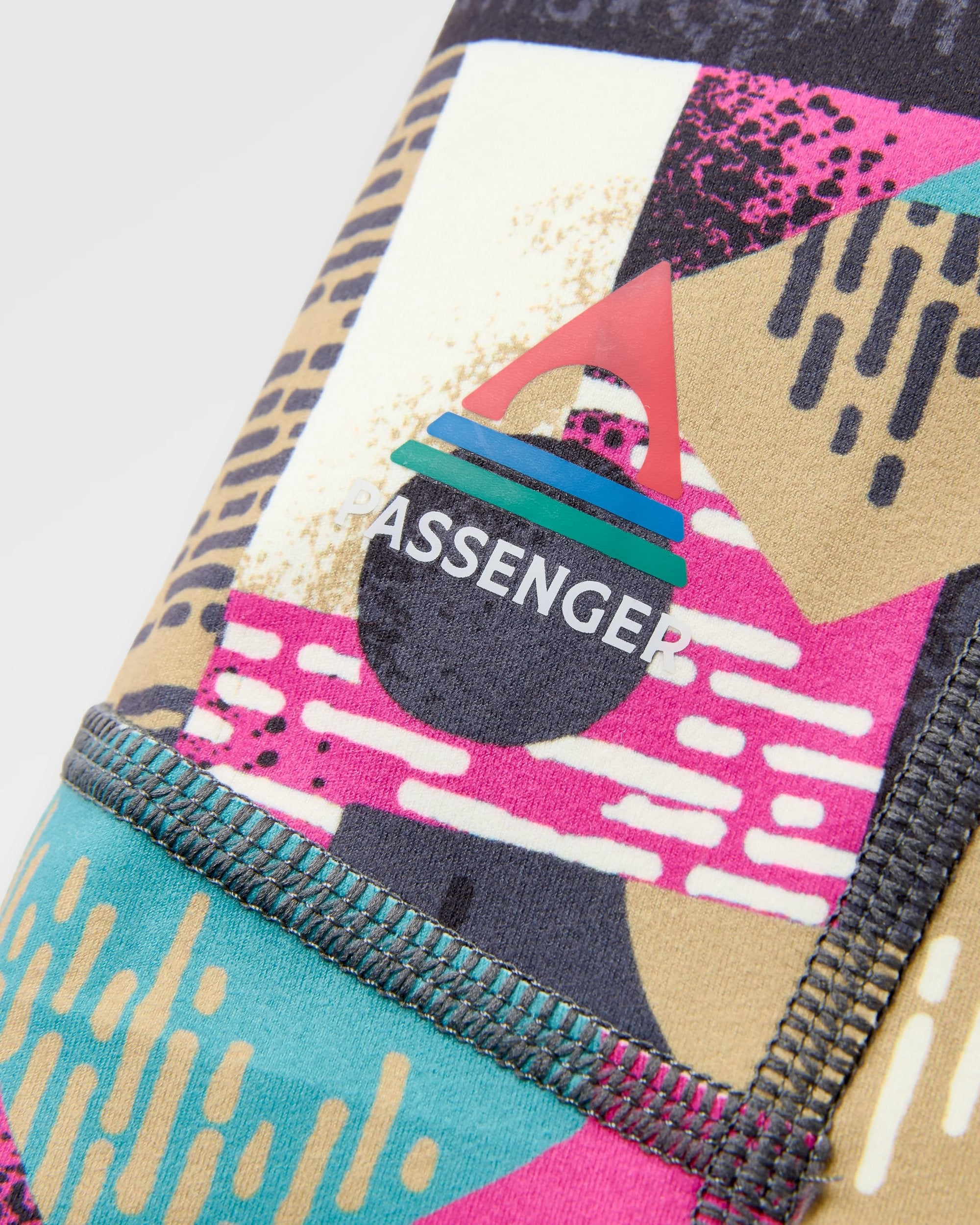 Womens Solscape Active Short - Mosaic Mountain Charcoal - Flatlay