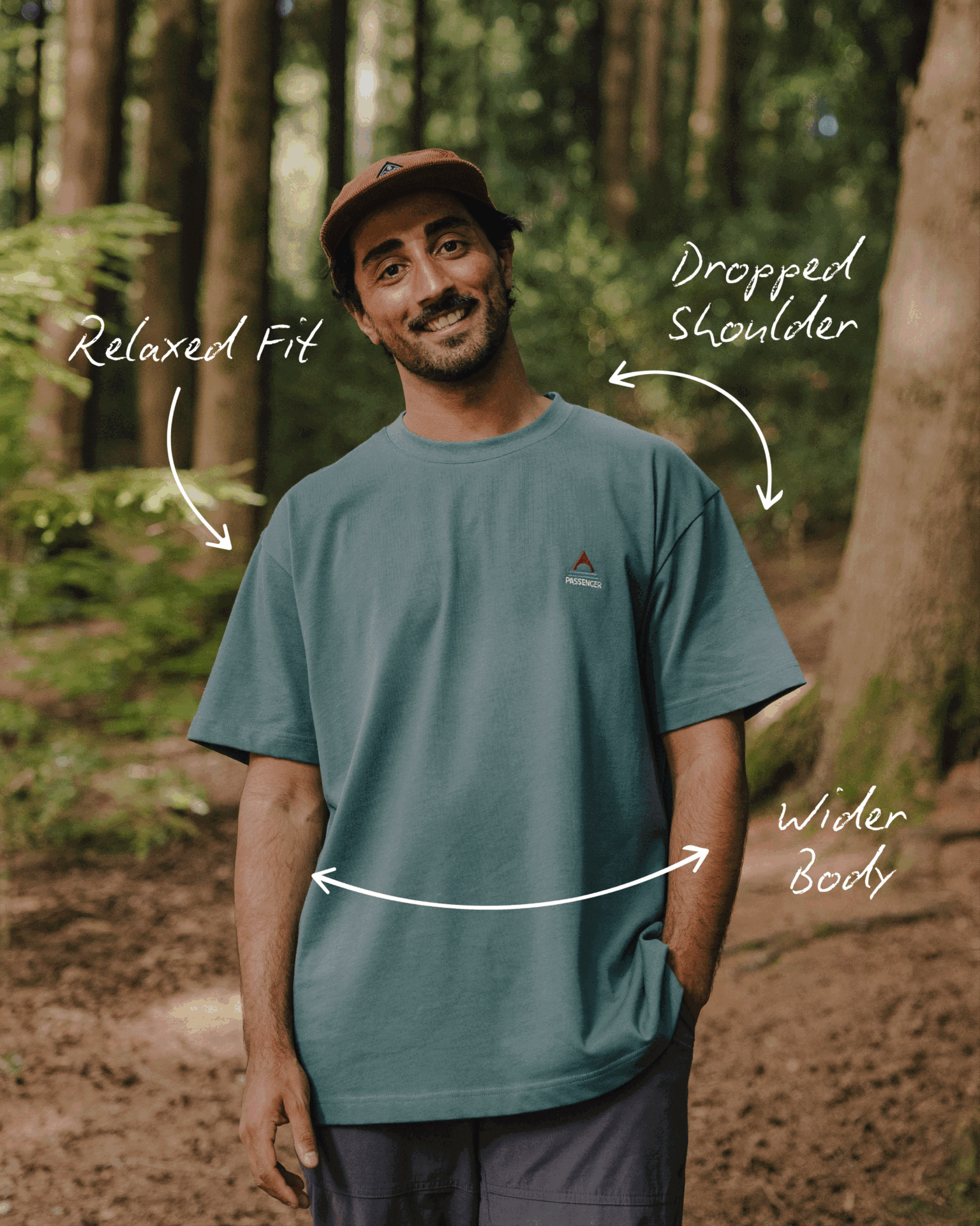 Distance Recycled Relaxed Fit T-Shirt - Deep Navy - 