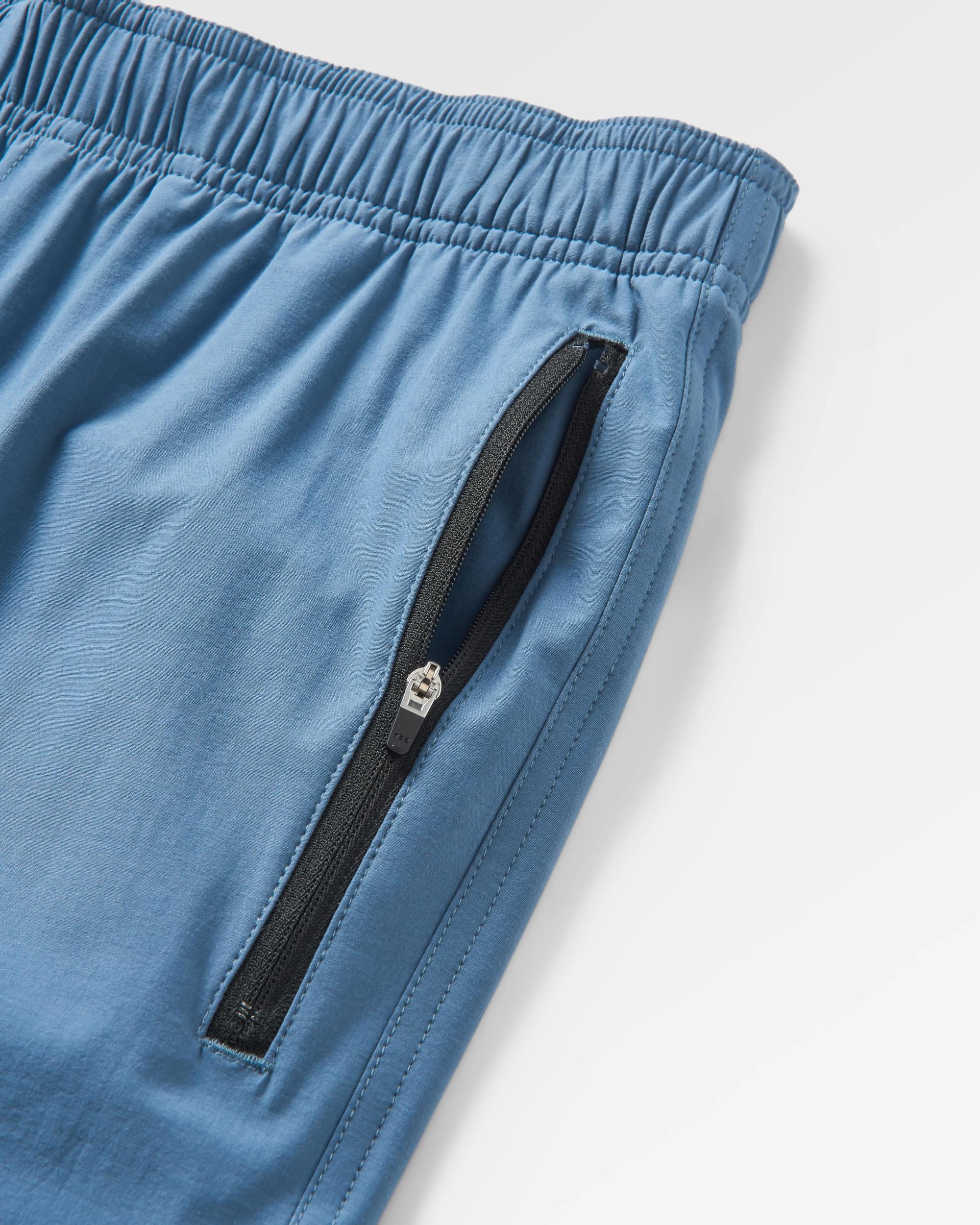Traveller All Purpose Shorts - Stone Blue - Flatlay