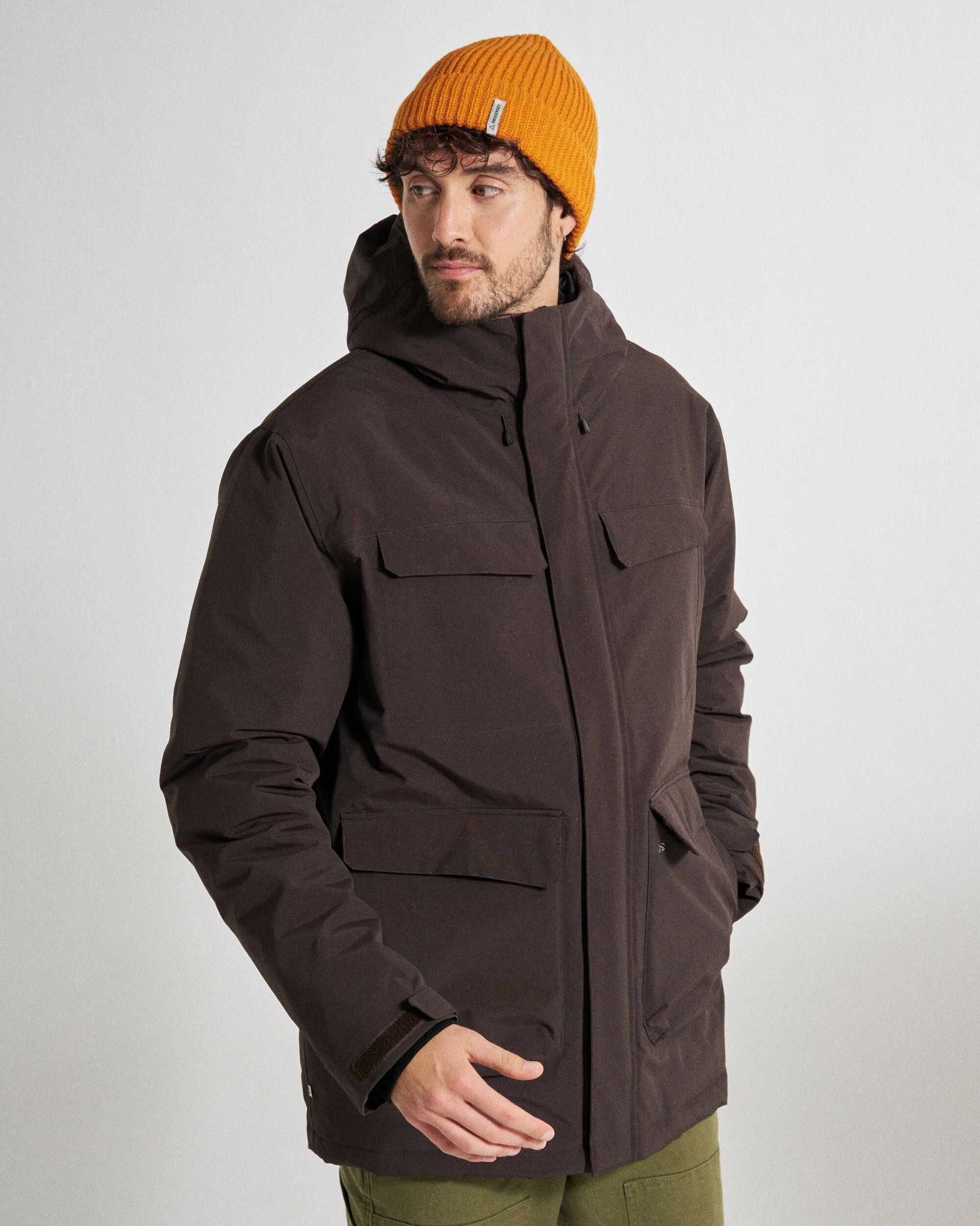Explorer Waterproof Down Parka - Espresso - Studio Model