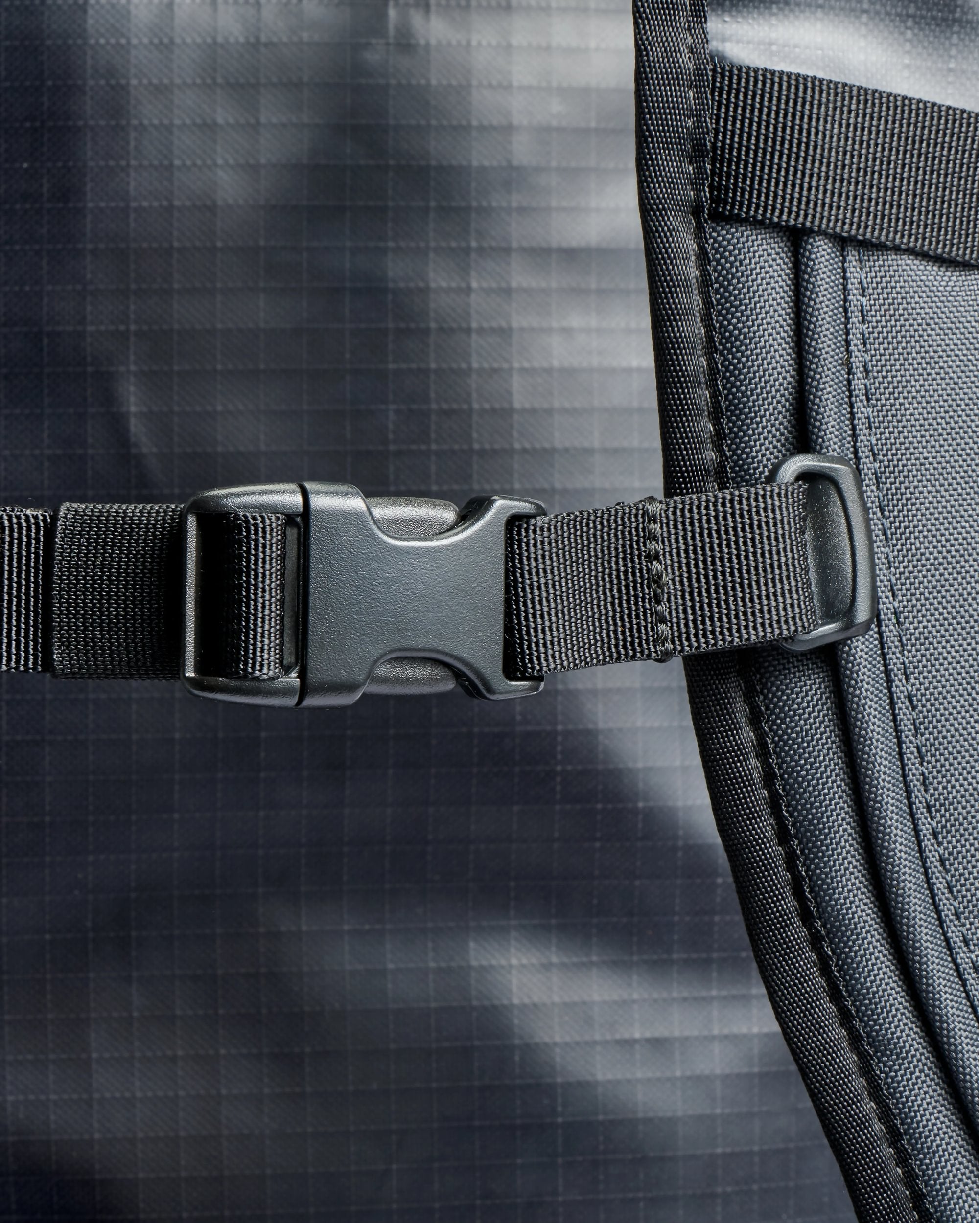 Roamer Recycled 60L Duffel Bag - Phantom Black - Flatlay