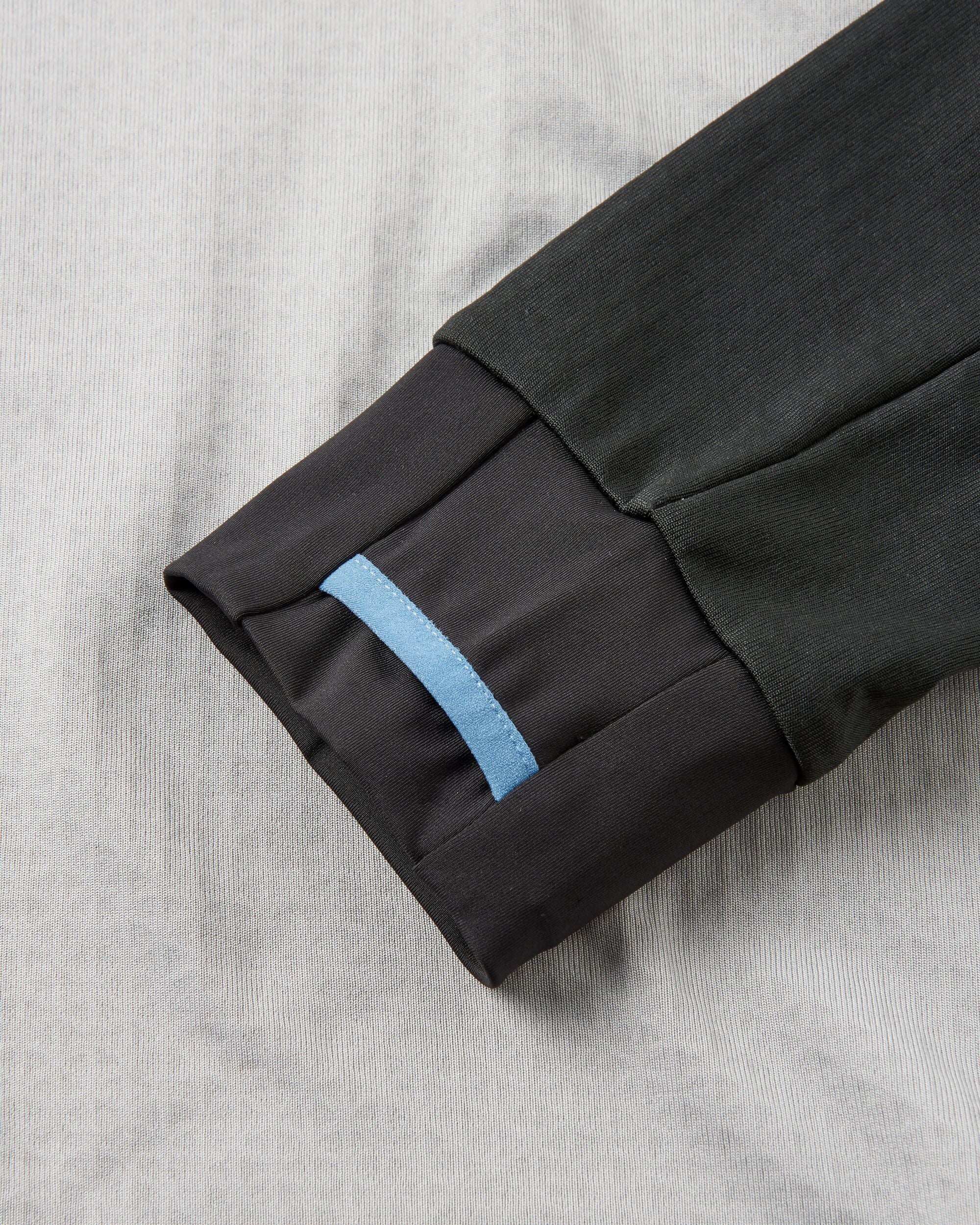 Alpine Recycled Base Layer LS T-Shirt - Black/Grey - Flatlay