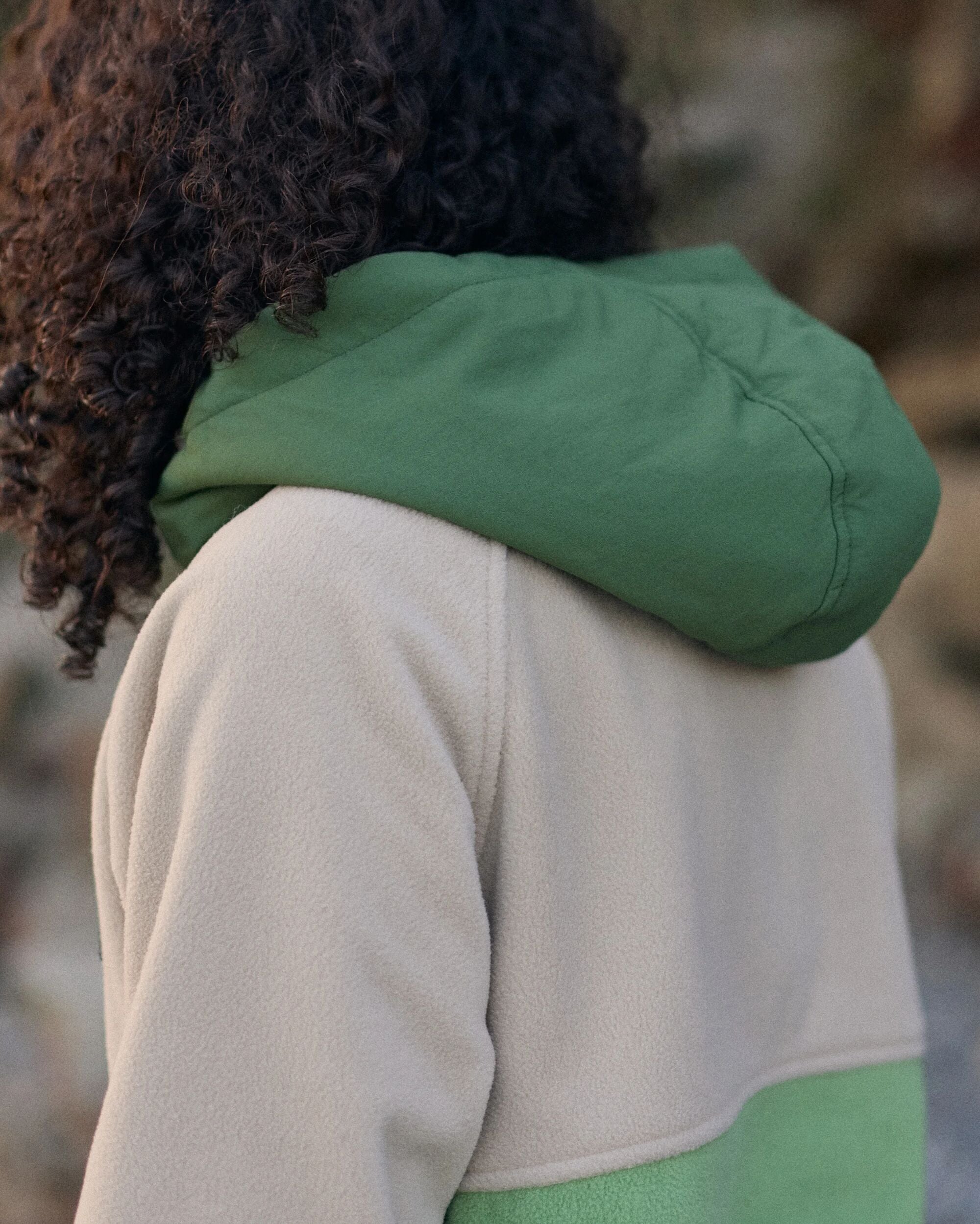 Alexander Recycled Hooded Polar Fleece - Feather/Wild Green - Lifestyle