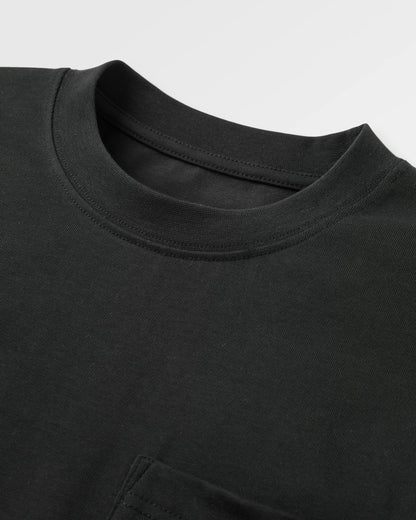 Heritage Relaxed Fit LS T-Shirt - Black - Flatlay