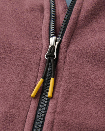 Set Off Polartec® Full Zip Fleece - Brambleberry/Stormy Blue - Flatlay