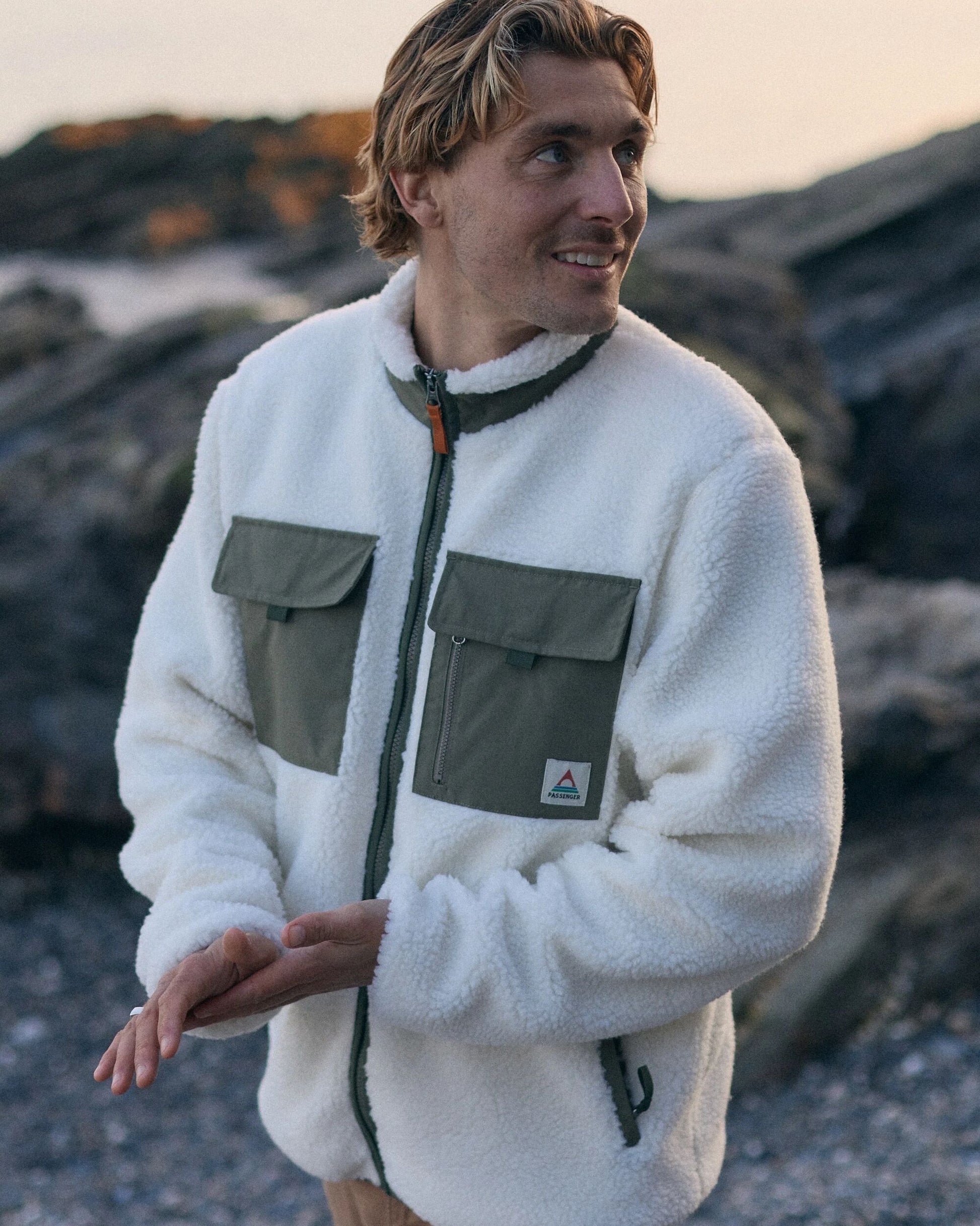 Valiant Deep-Pile Sherpa Fleece - Off White - Lifestyle