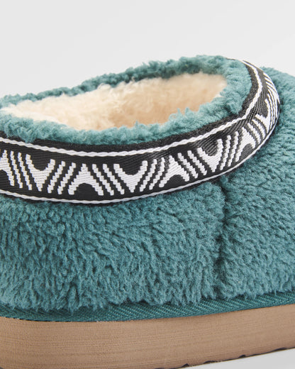 Ember Sherpa Fleece Slipper - Mediterranean - Flatlay