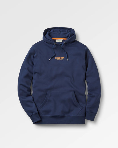 Phoenix Organic Cotton Hoodie - Rich Navy - Flatlay
