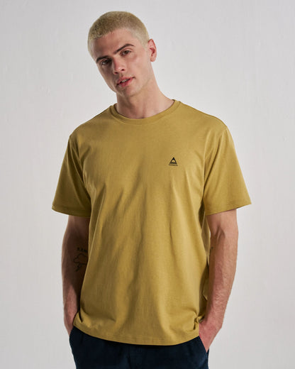 Classic Logo T-Shirt - Warm Beige - Studio Model