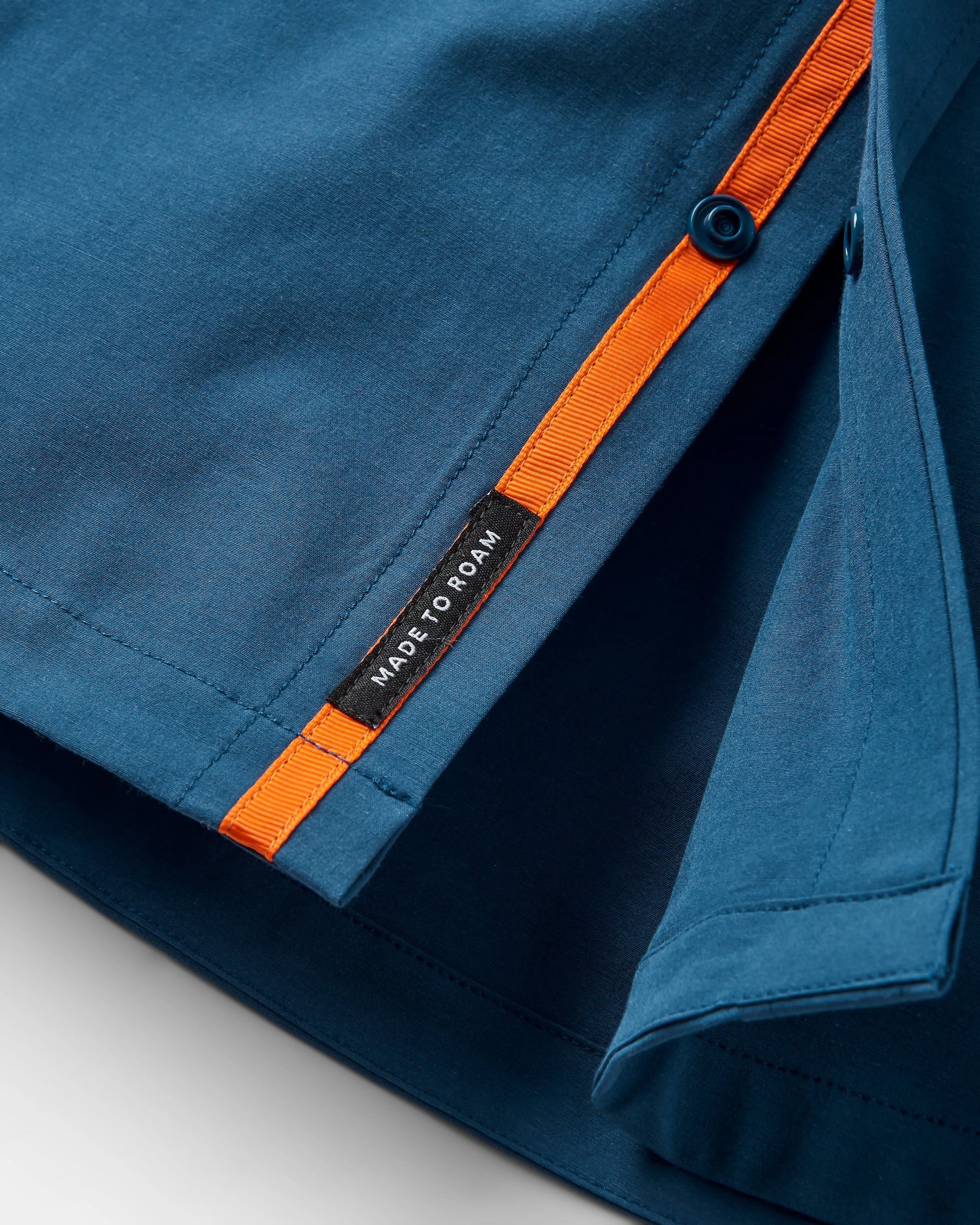 Traveller Short Sleeve Stretch Shirt - Dark Denim