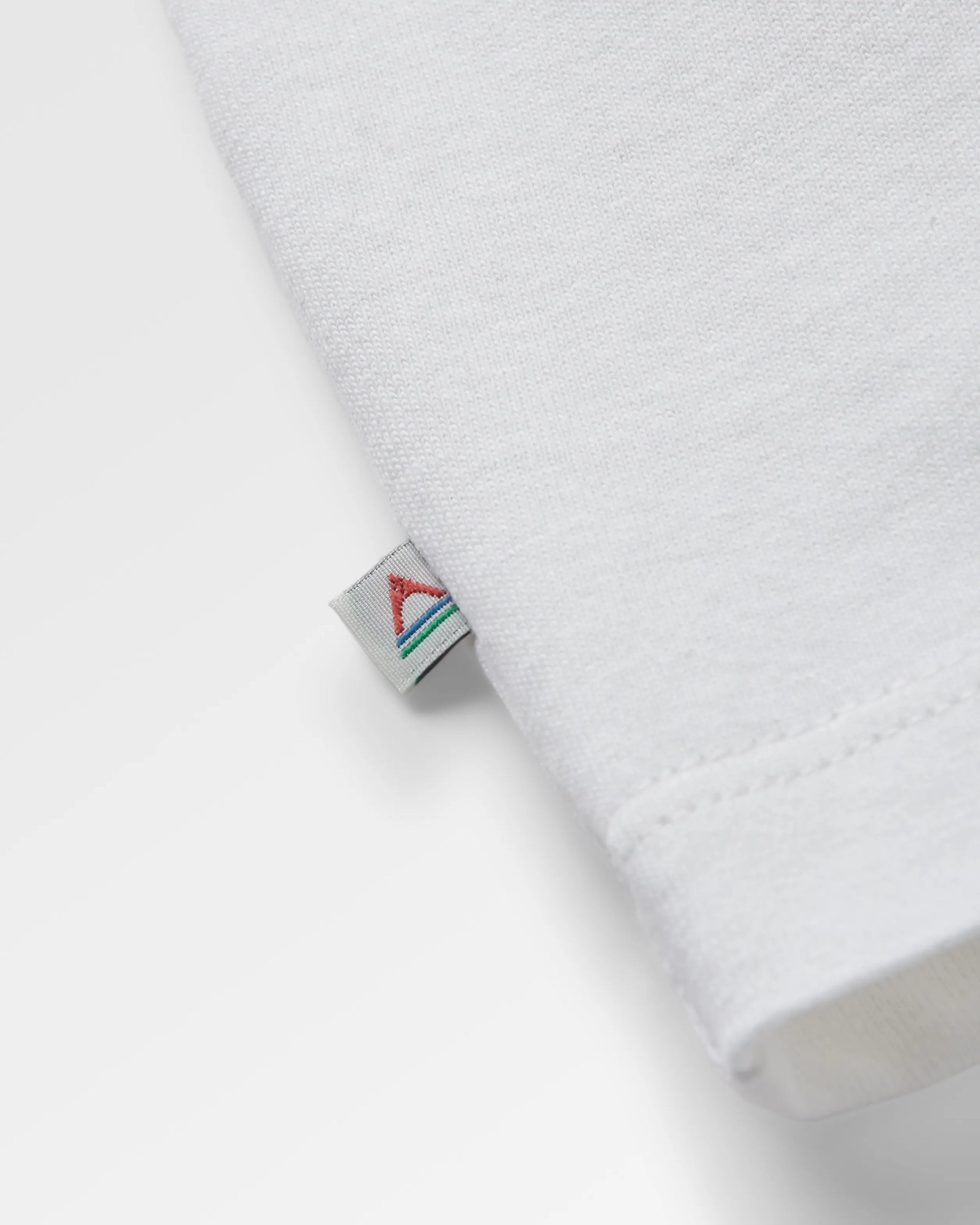 Elbio Recycled Relaxed Fit T-Shirt - White - Flatlay