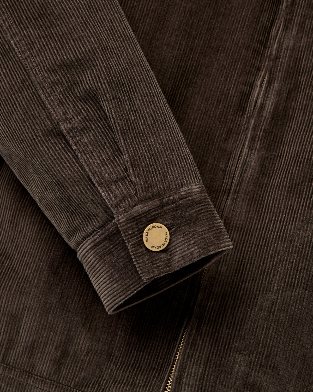 Taylor Organic Cord Jacket - Espresso - Flatlay