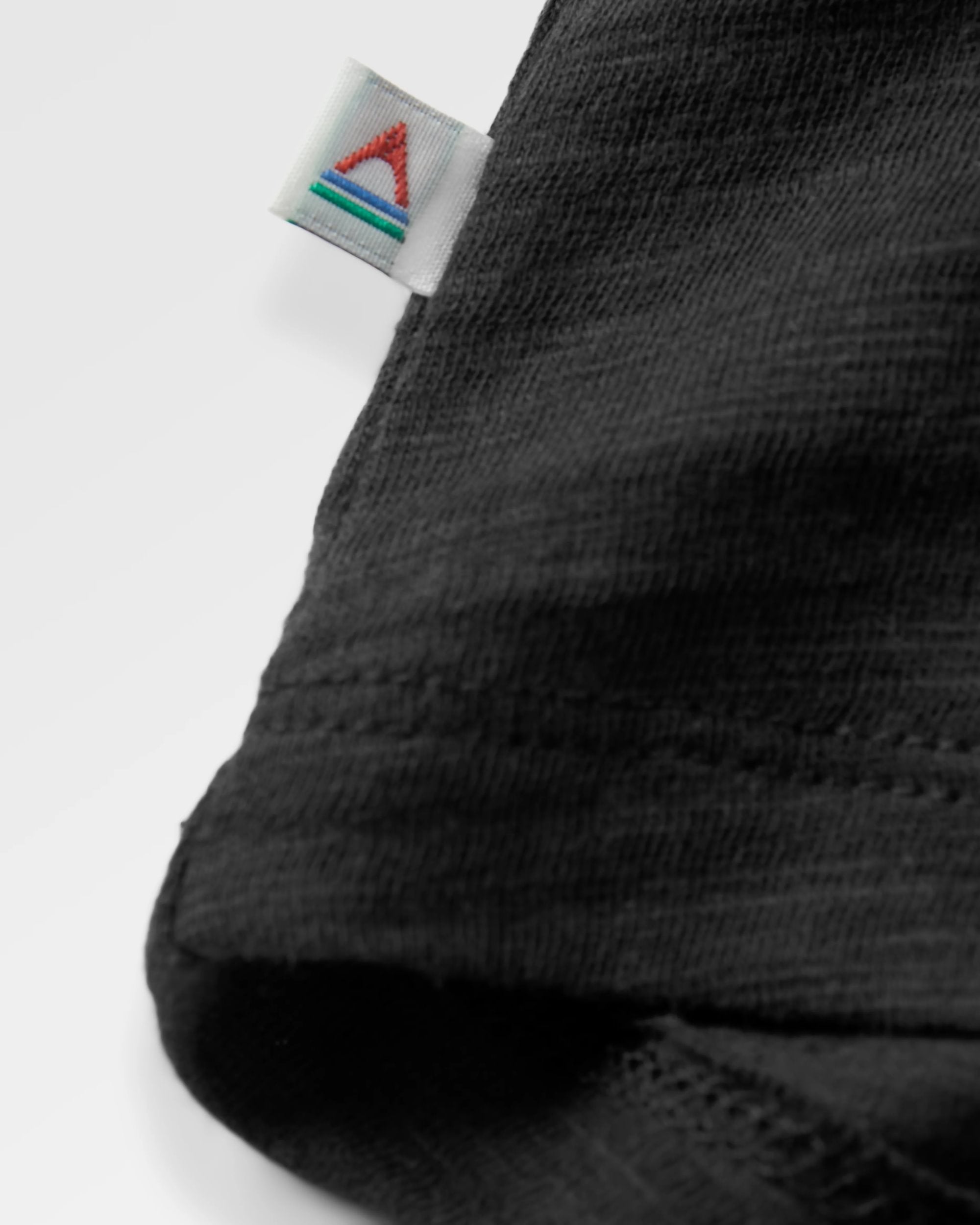 Rivergate Recycled Cotton Top - Black - Flatlay