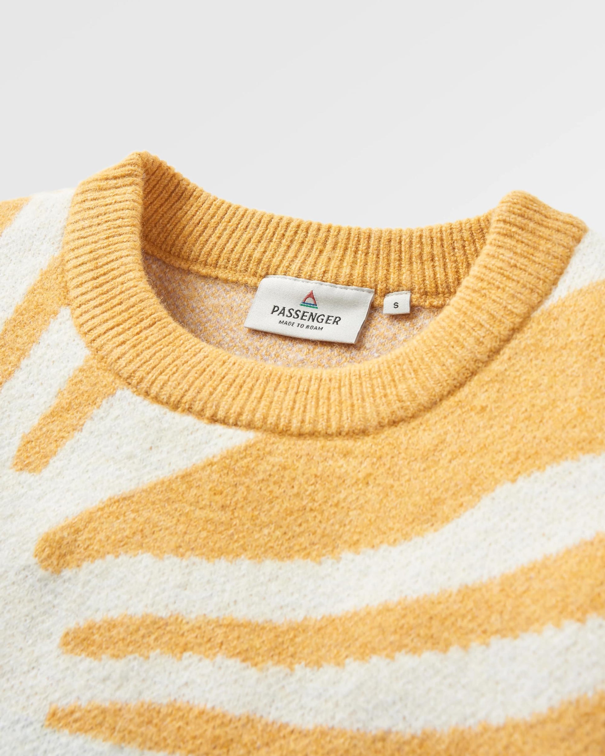 Sunsets Recycled Knitted Jumper - Marshmallow