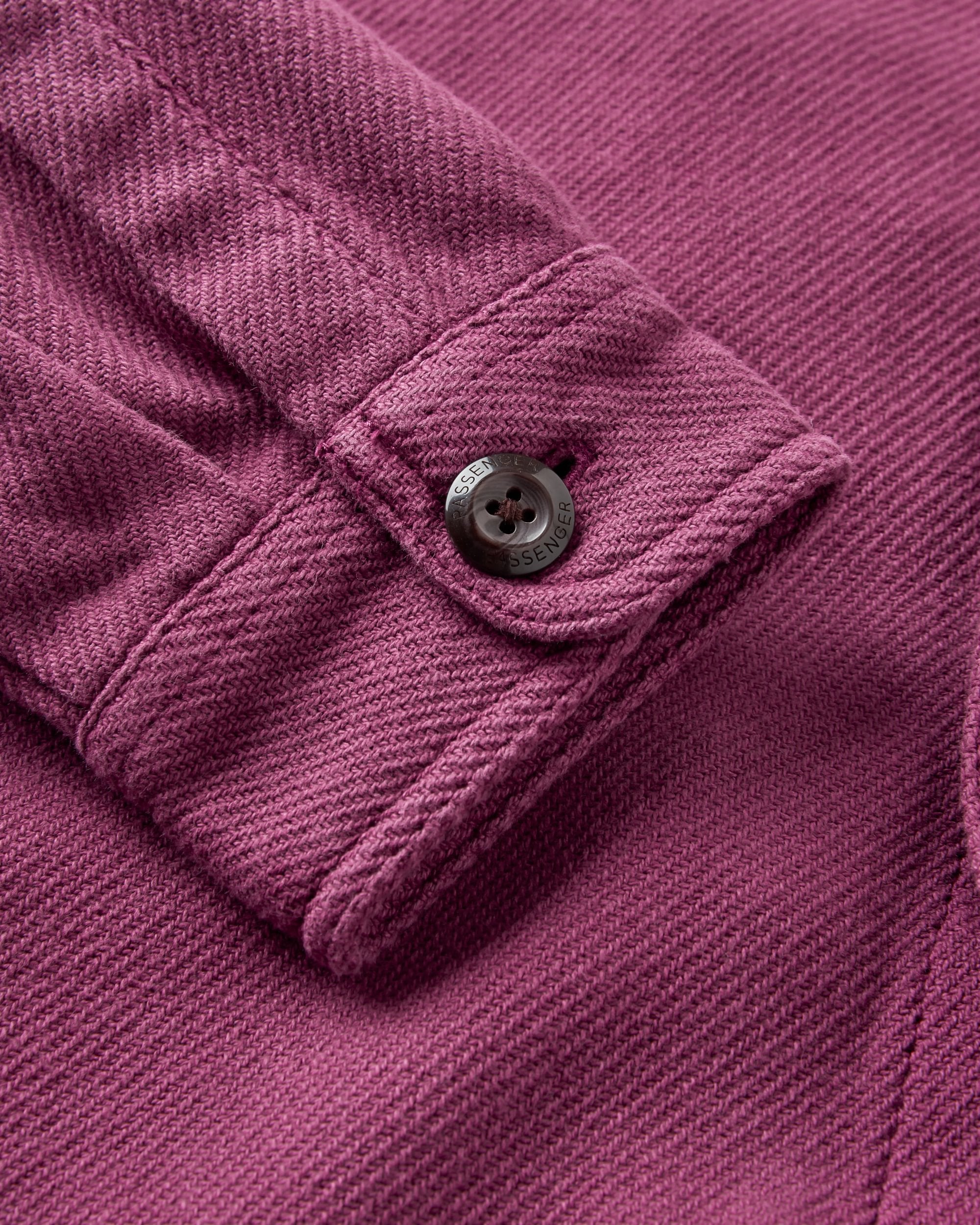 Island Twill Shirt - Warm Berry - Flatlay