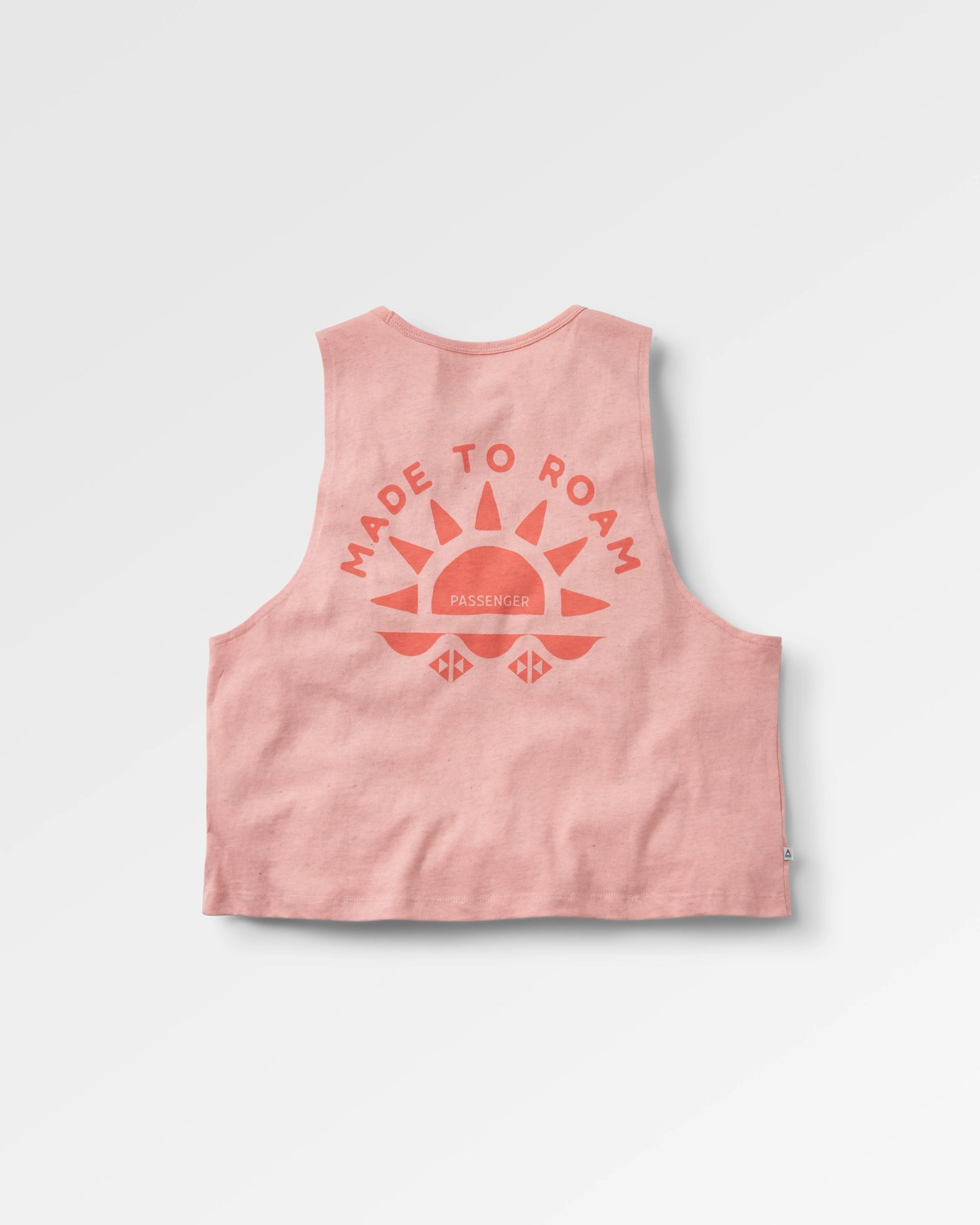 Sunburst Organic Vest - Soft Shell Pink - Flatlay