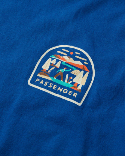 Lost Patch Women's Organic Cotton T-Shirt - Blue Navy - Flatlay