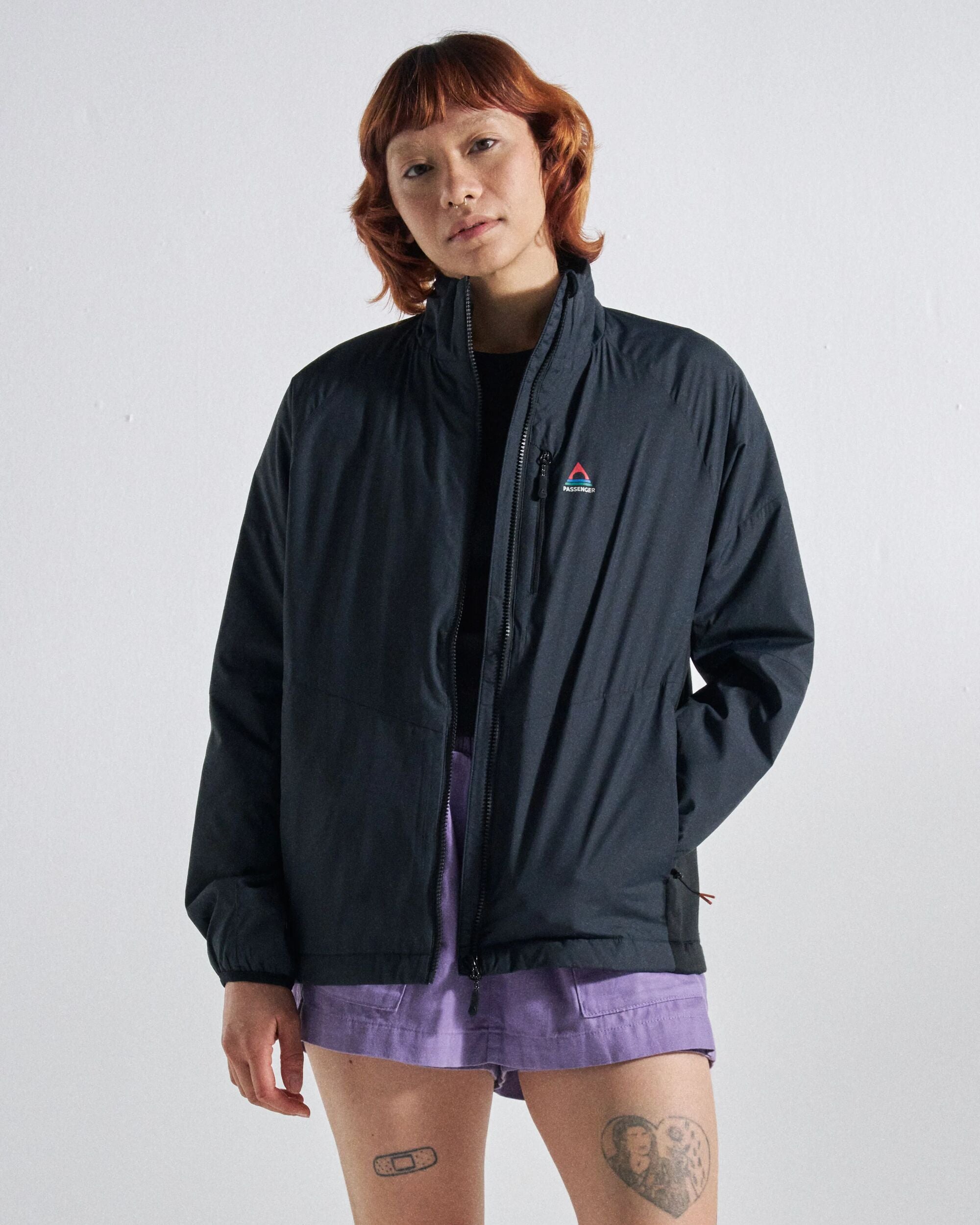 Shasta Lightweight Thermore® Hoodless Jacket - Black - Studio Model