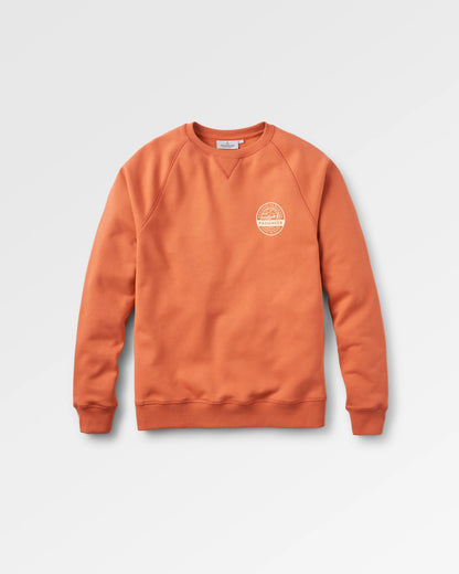 Odyssey Organic Cotton Sweatshirt - Burnt Orange - Flatlay