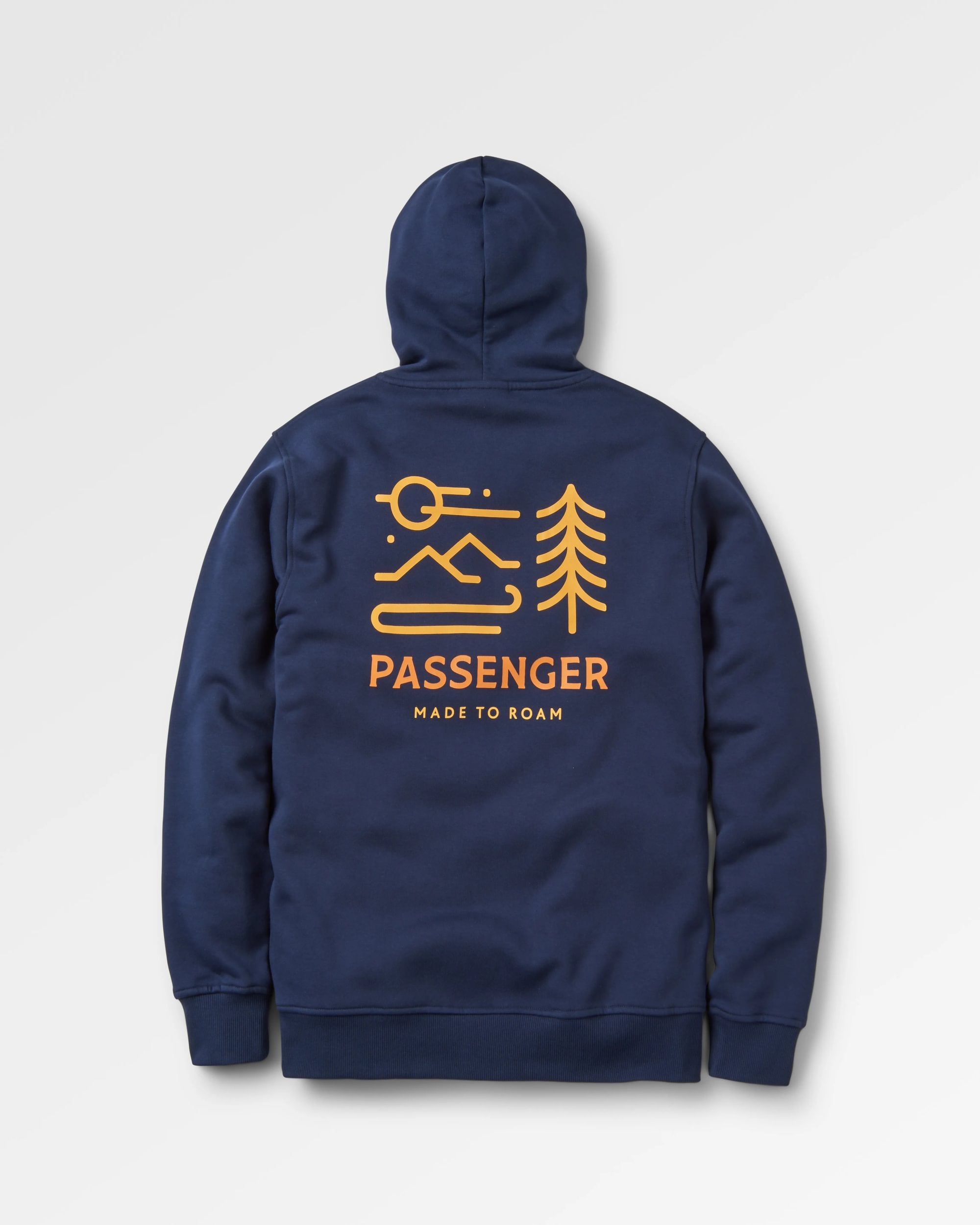 Phoenix Organic Cotton Hoodie - Rich Navy - Flatlay