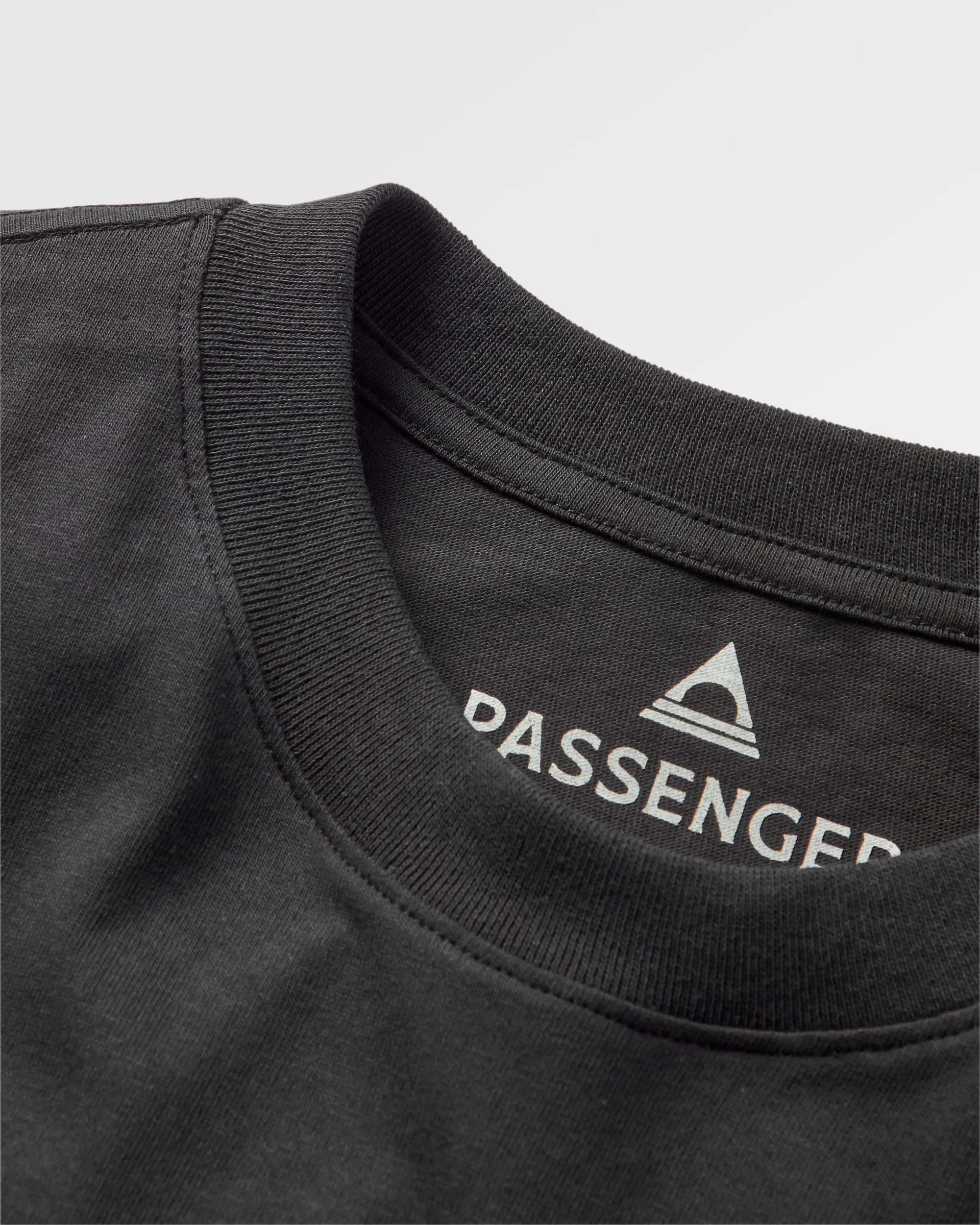 Elbio Recycled Relaxed Fit T-Shirt - Black - Flatlay