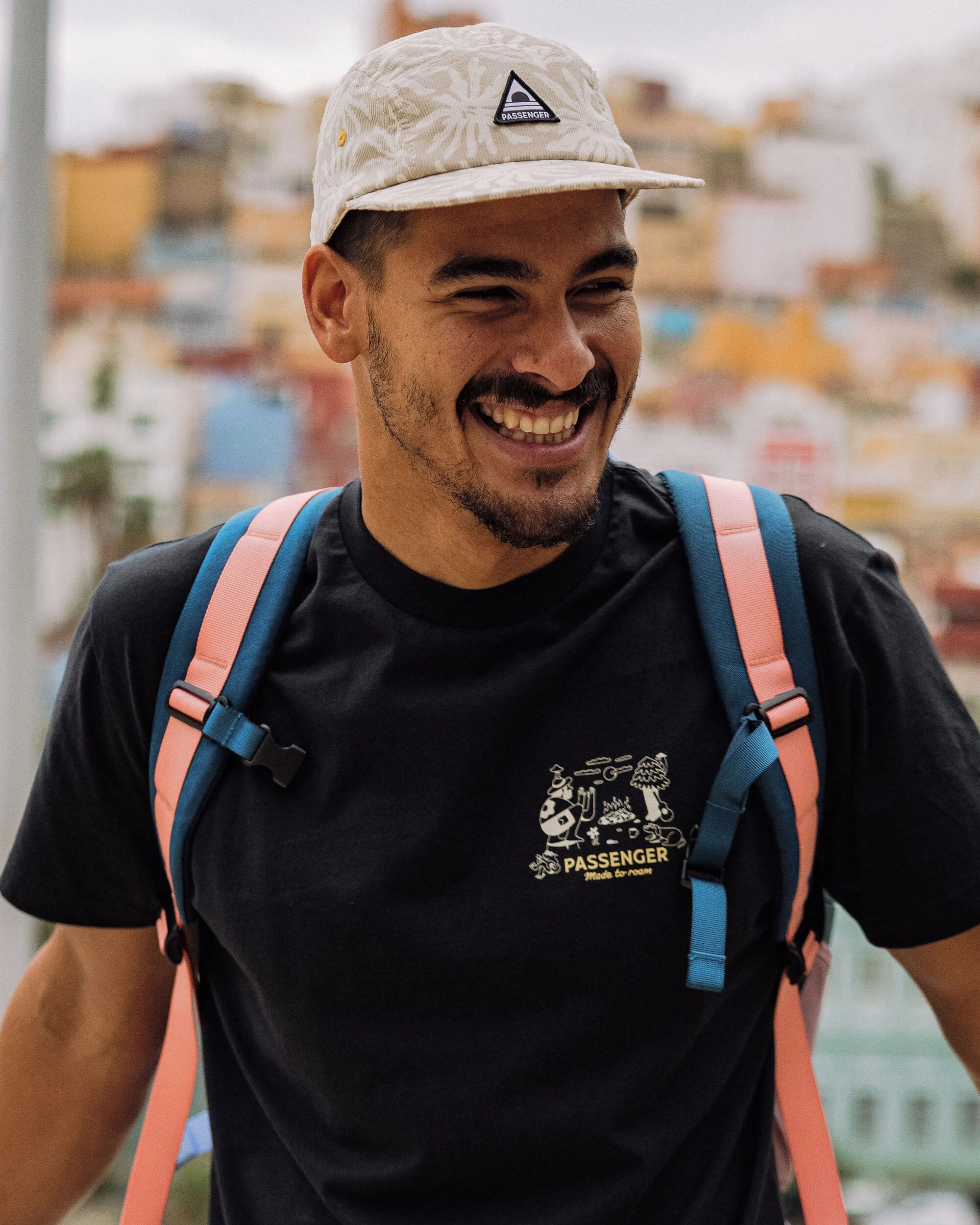 Fixie Recycled Cord 5 Panel Cap - Golden Spice/ Seaweed Pebble Grey - Lifestyle - Male