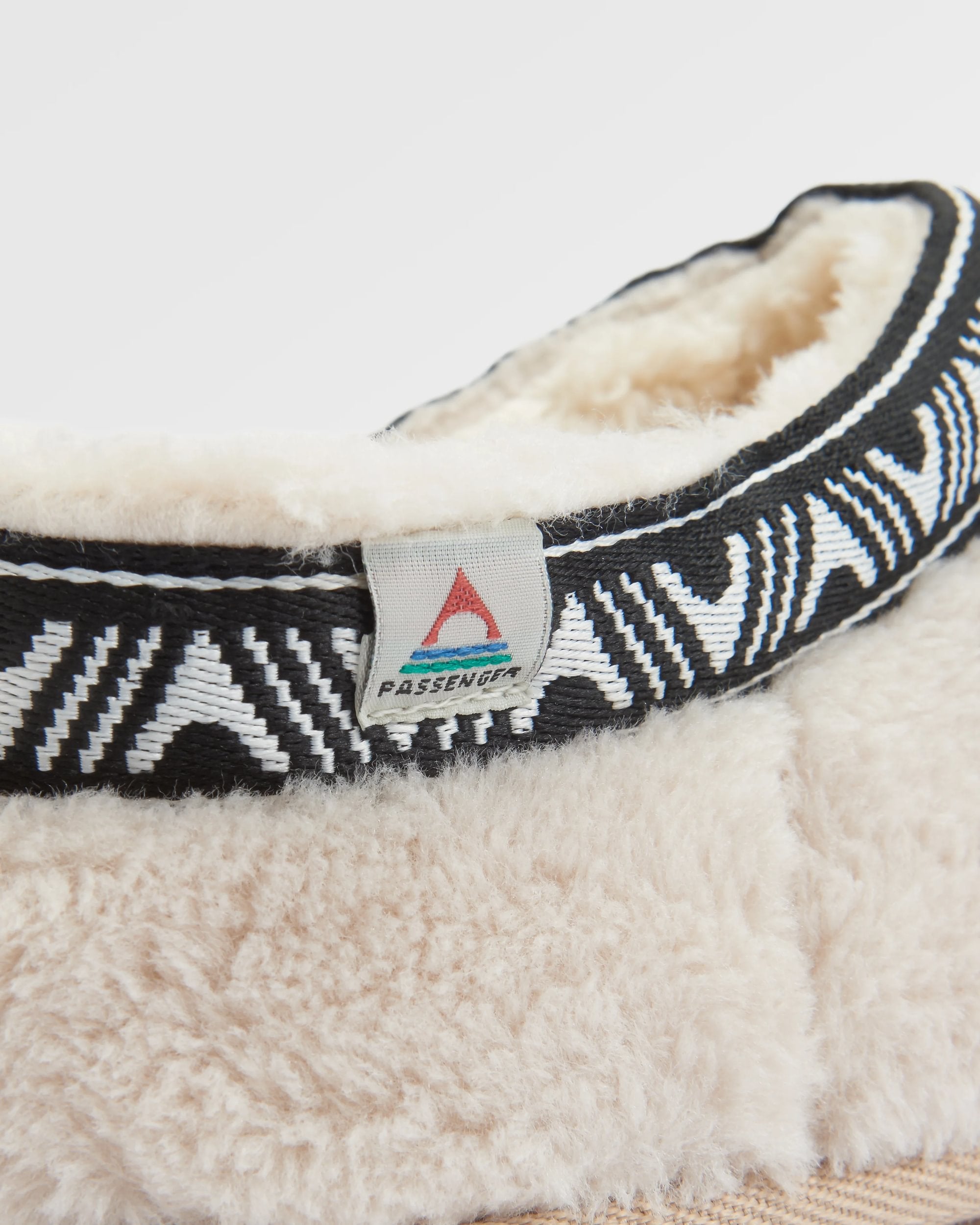 Ember Sherpa Fleece Slipper - Birch - Flatlay