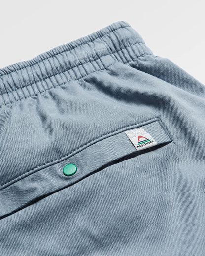 Basswood Organic Cotton Short - Faded Denim - Flatlay