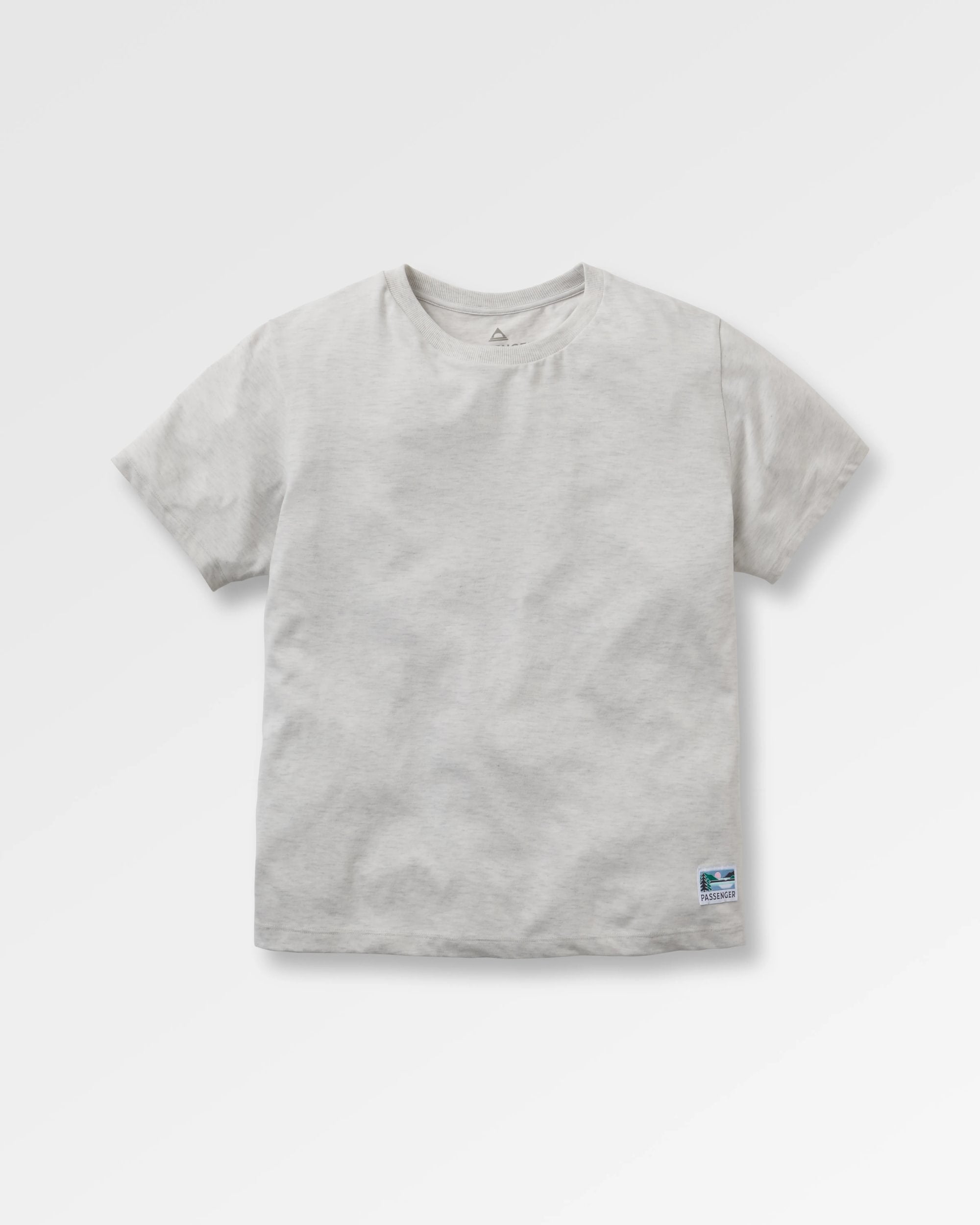 Legacy T-Shirt - Light Grey Marl - Flatlay
