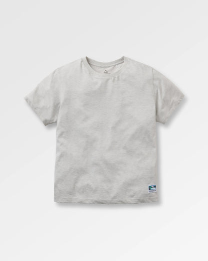 Legacy T-Shirt - Light Grey Marl - Flatlay