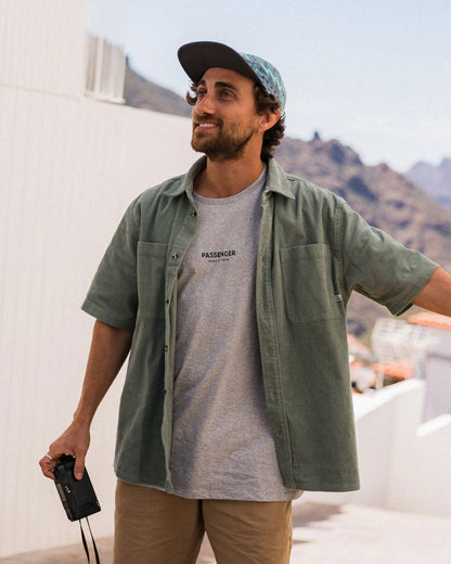 Backcountry Short Sleeve Cord Shirt - Pistachio - Lifestyle