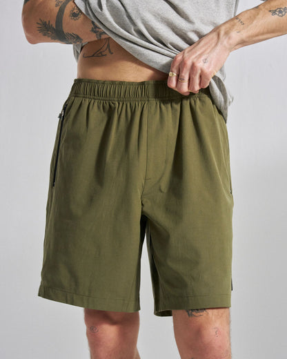 Traveller All Purpose Short - Khaki - Studio Model