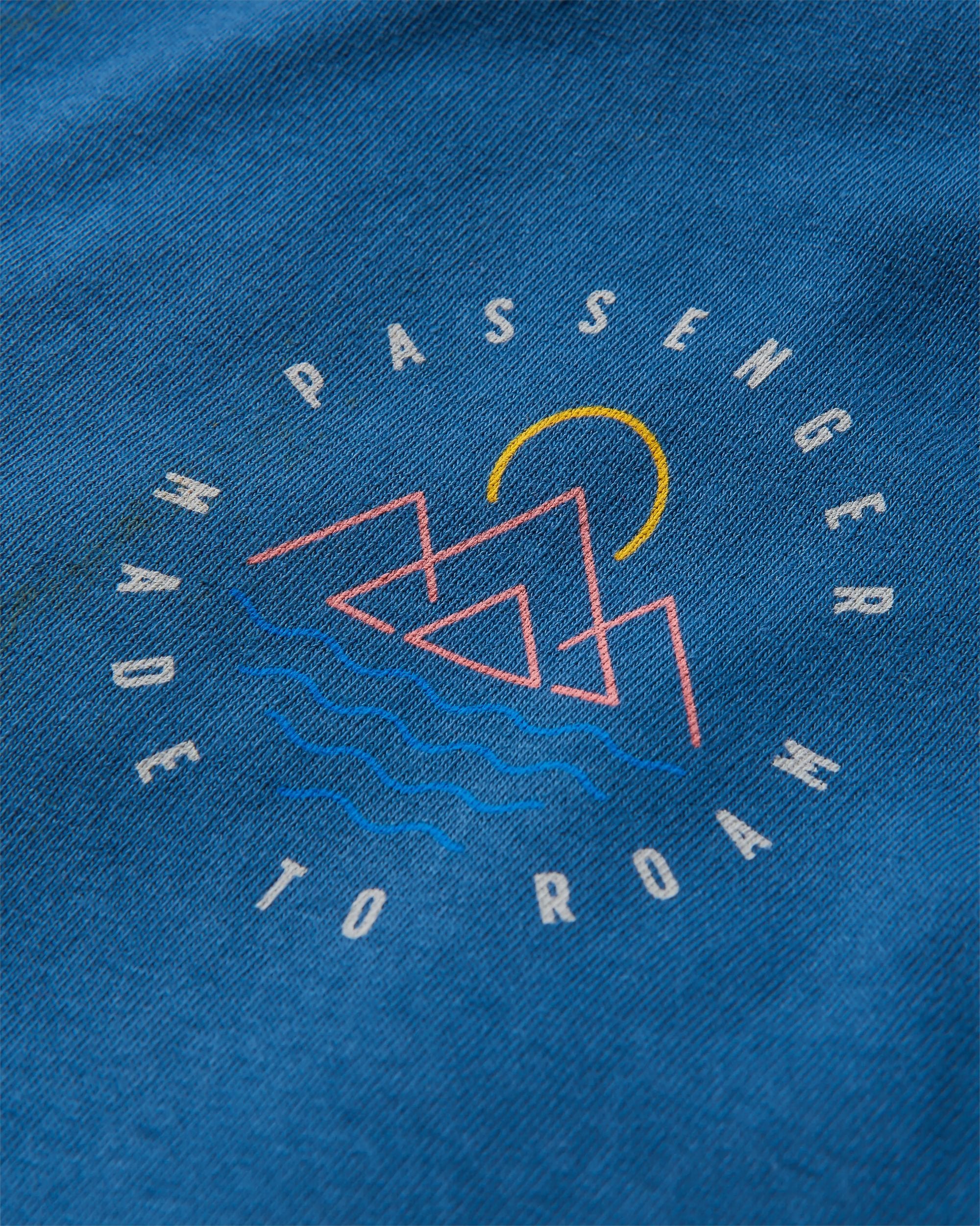 Escapism Recycled LS T-Shirt - Dark Denim - Flatlay