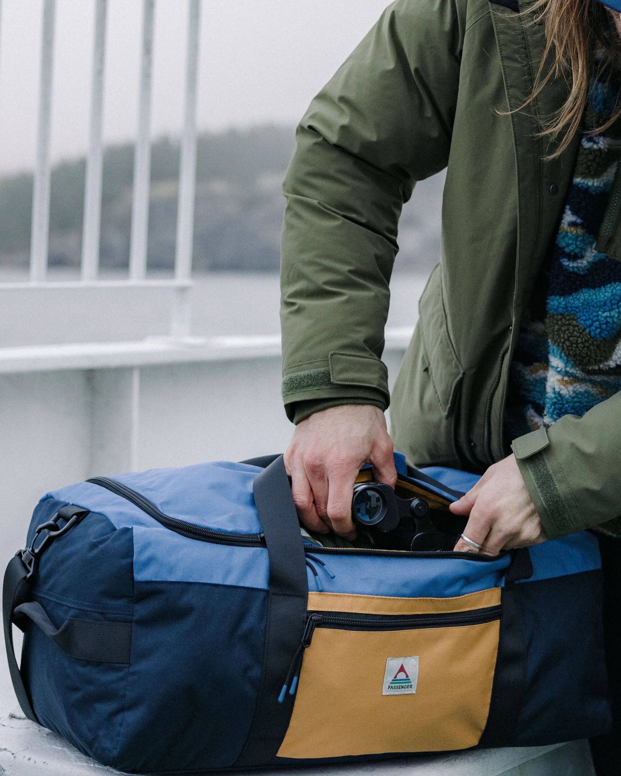 Boondocker Recycled 30L Duffel - Honey/Dark Denim/Rich Navy - Lifestyle - Male