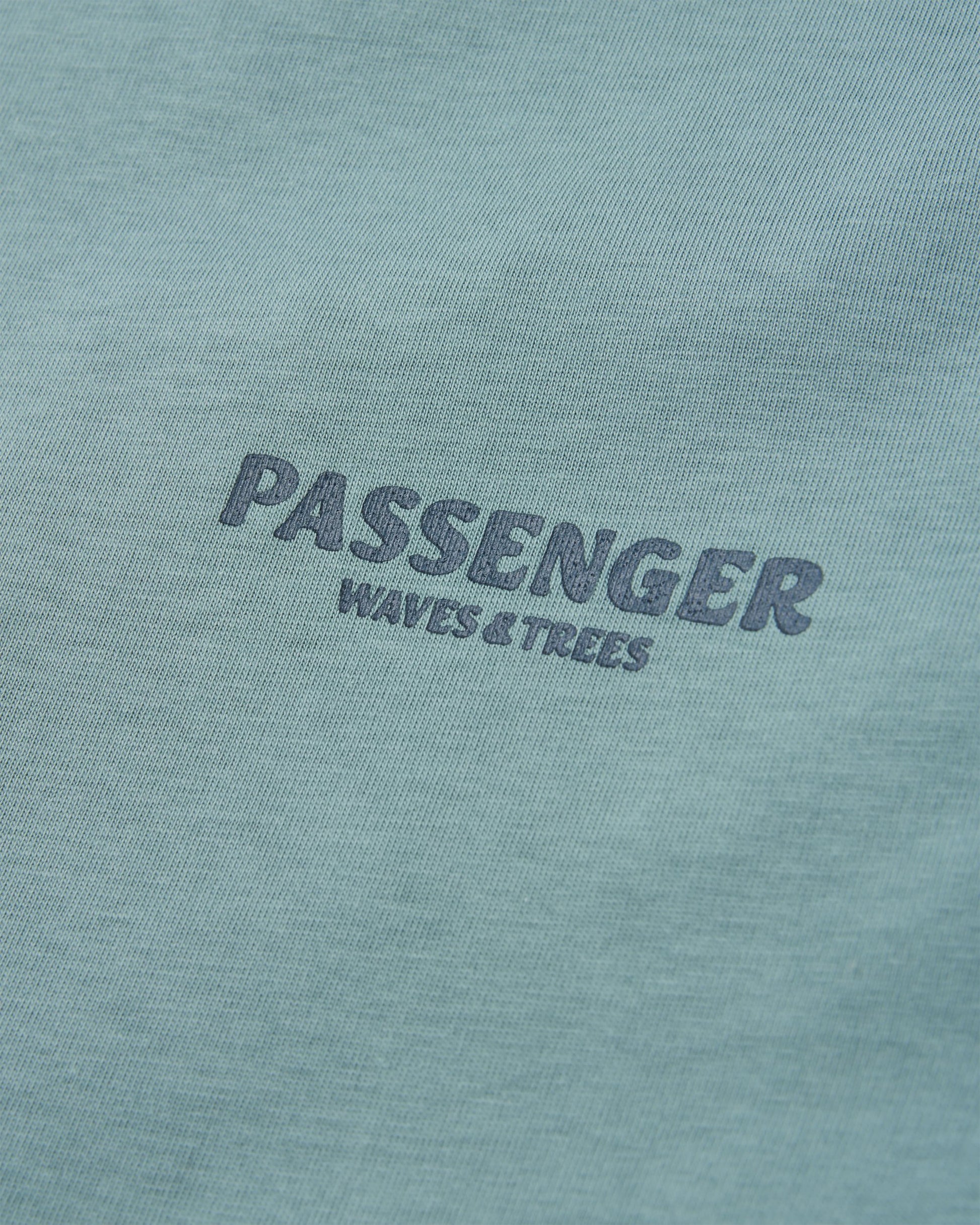 Waves & Trees Organic Cotton LS T-Shirt - Stormy Sea - Flatlay