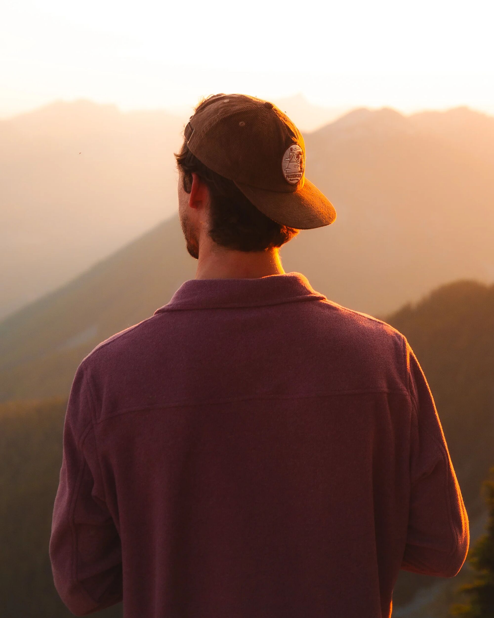 Sneaky Peak Recycled Cord 5 Panel Cap - Acorn - Lifestyle