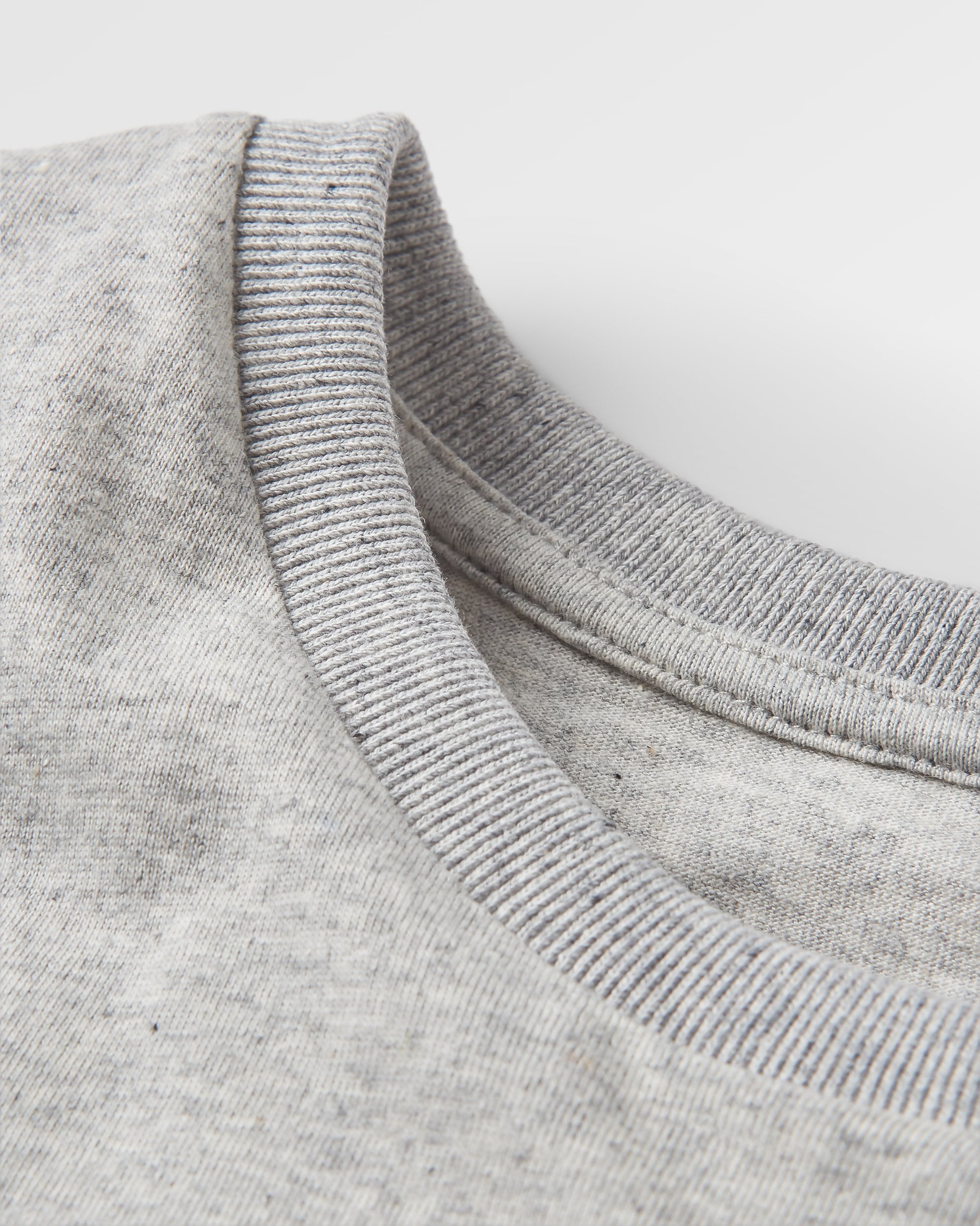 Made To Roam Recycled Cotton T-Shirt - Grey Marl - Flatlay