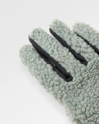 Snowfall Sherpa Gloves - Pistachio - Flatlay