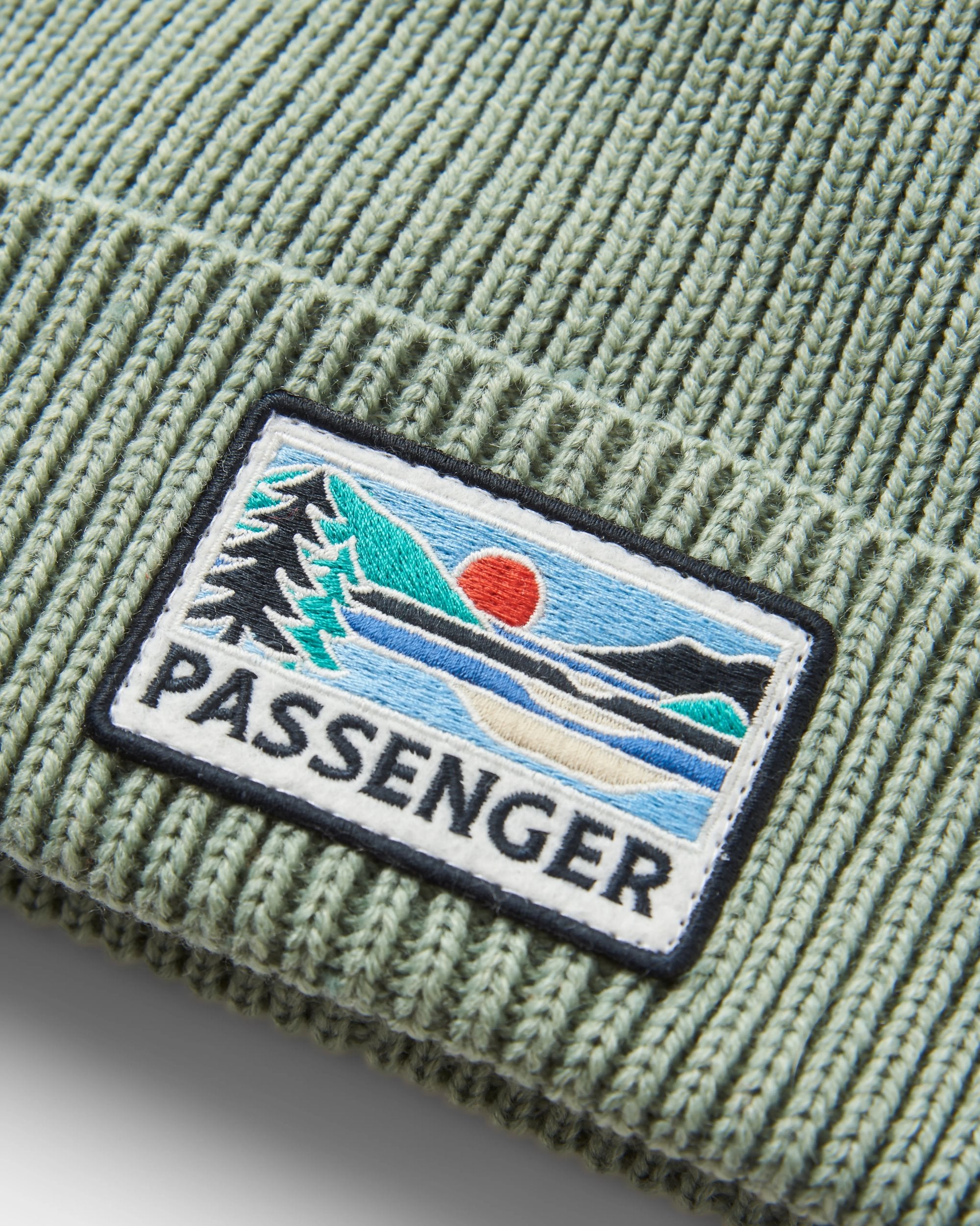 Passenger Recycled Beanie - Pistachio - Flatlay