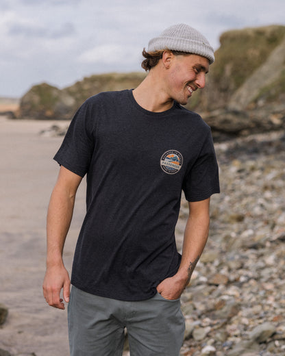 Odyssey Organic Cotton T-Shirt - Ebony Marl - Lifestyle - Male
