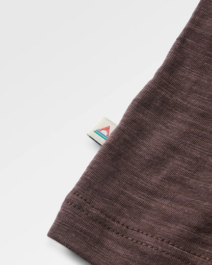 Women's Roam Further T-Shirt - Espresso - Flatlay