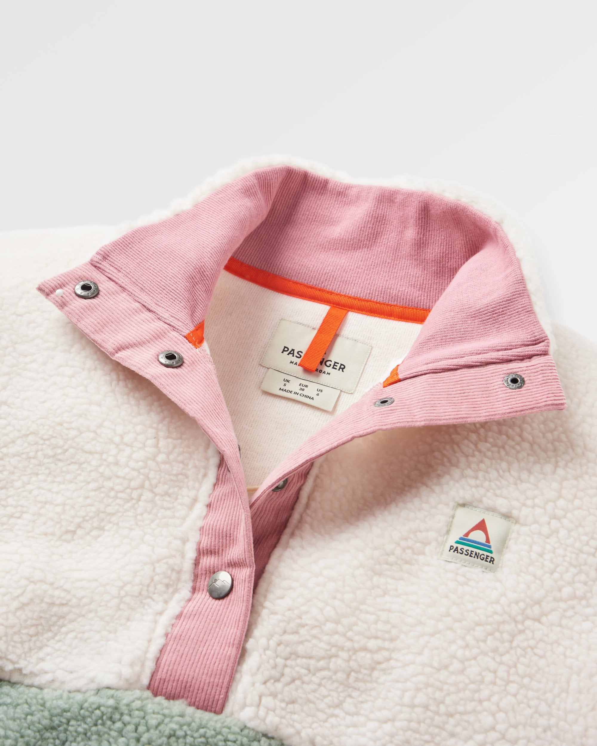 Create Recycled Deep-Pile Sherpa Fleece - Pistachio - Flatlay