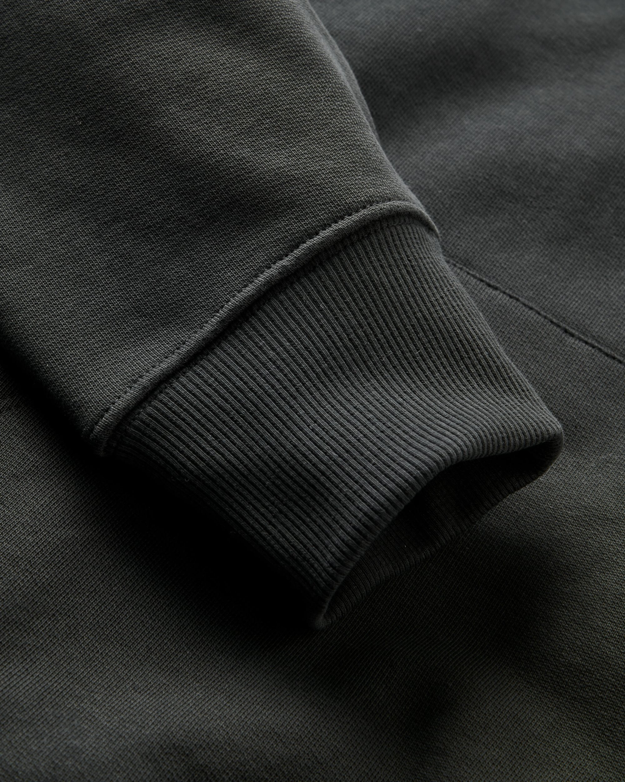 Roam Slow Men's Recycled Cotton Hoodie - Black - Flatlay