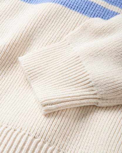 Grasslands Oversized Organic Cotton Knitted Jumper - Acorn - Flatlay