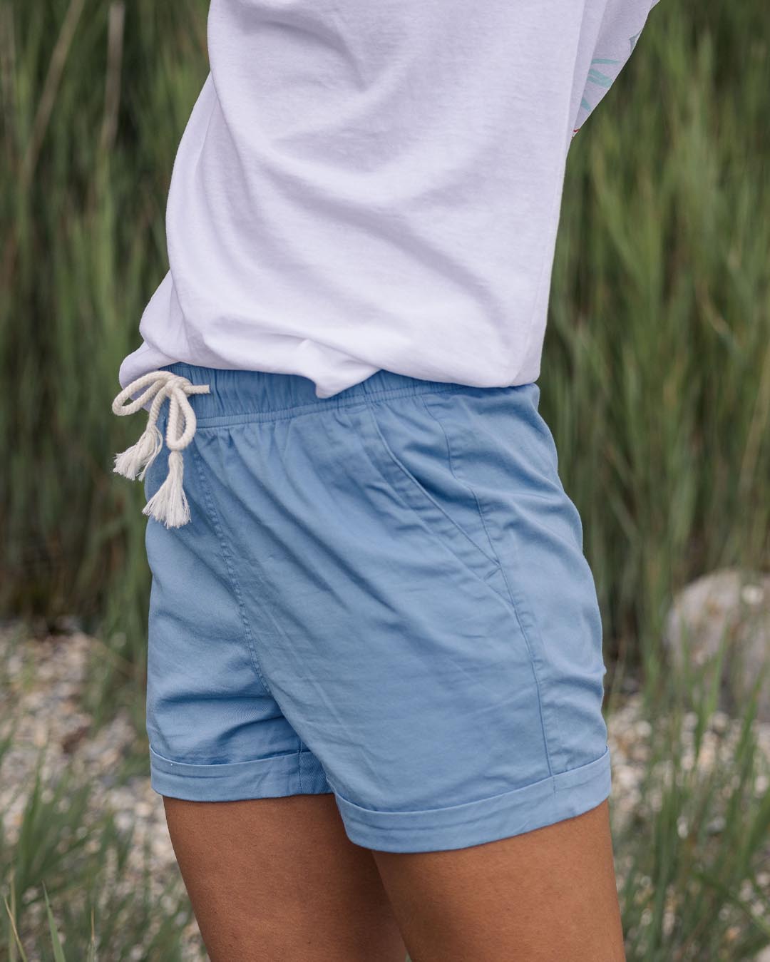 Santosa Twill Short - Blue Shadow - Lifestyle